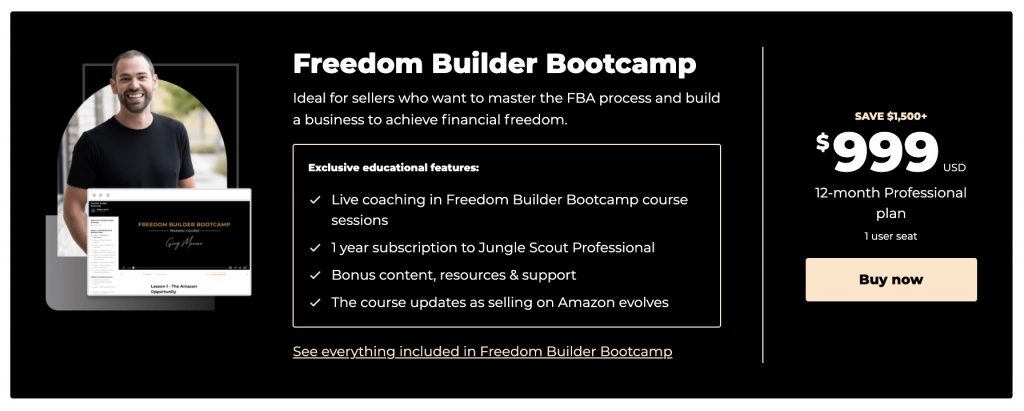 Jungle Scout Freedom Builder Bootcamp