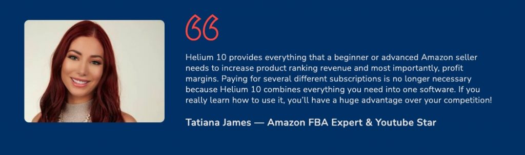Helium 10 testimonials and reviews