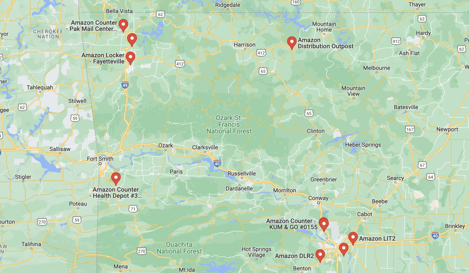 Complete List of Amazon Fulfillment Center Locations