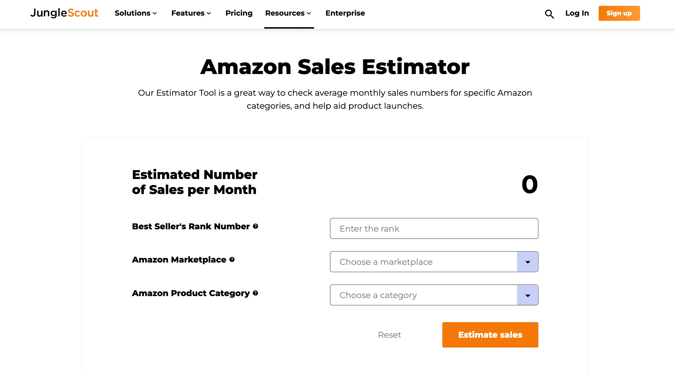 Estimate Profit with Jungle Scout’s Amazon Sales Estimator
